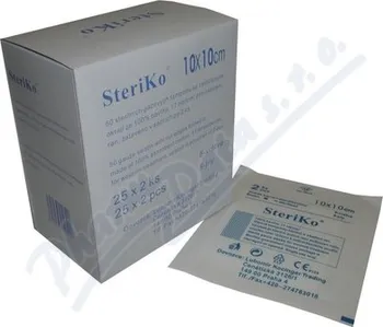 Kompres Steriko gáza sterilní 10x10 cm/25x2 8 vrstev