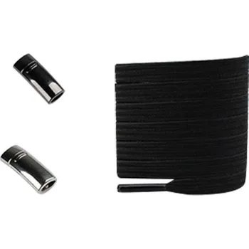 Tkaničky do bot Elastické tkaničky do bot magnetické, jeden pár - Černé, 100 cm