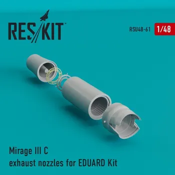 Plastikový model Reskit 1/48 Mirage III C exhaust nozzles (EDU)