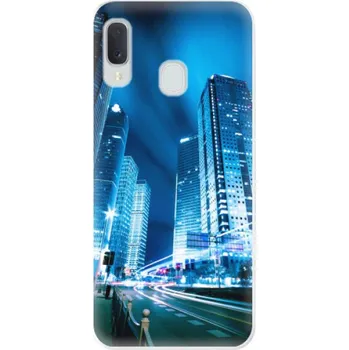 Pouzdro na mobilní telefon Odolné silikonové pouzdro iSaprio - Night City Blue - Samsung Galaxy A20e