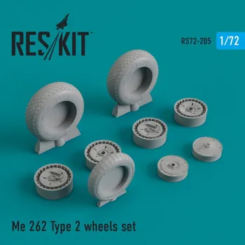 Plastikový model Reskit 1/72 Me-262 wheels type 2 (ACAD/HAS/REV/AIRF)