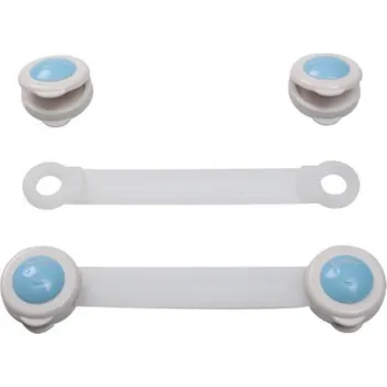 Dětský bezpečnostní prvek BabyOno Pojistky na šuplíky 2 ks bílé