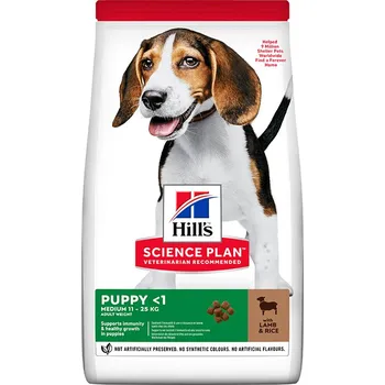Krmivo pro psa Hill's Science Plan Puppy Medium Lamb and Rice