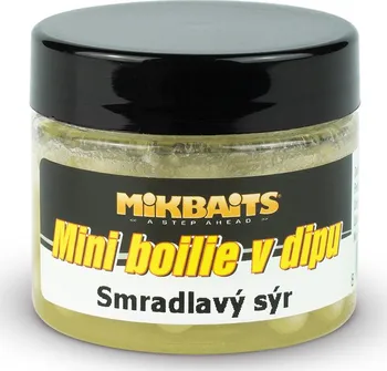 Boilies Mikbaits Mini Boilie 6 – 8 mm/50 ml smradlavý sýr