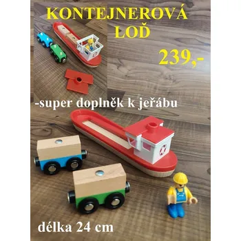 Hračka pro nejmenší KONTEJNEROVÁ LOĎ