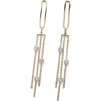 Šperk Náušnice s krystaly Swarovski Oliver Weber Tonight golden WHI