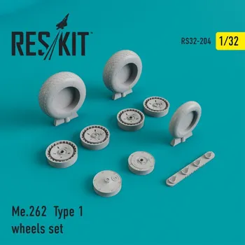 Plastikový model Reskit 1/32 Me-262 wheels type 1 (HAS/REV/TRUMP)