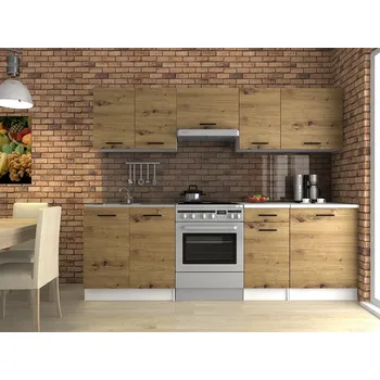 Kuchyňská linka Nábytek PEGAS s.r.o. Kuchaňská linka Luigi 180/240 dub artisan