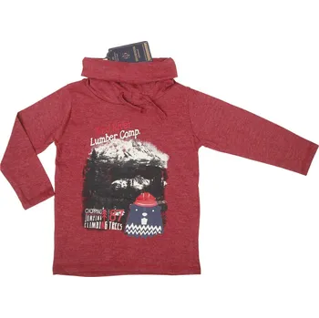 Chlapecké tričko Ebound chlapecké červené tričko s rolákem Velikost: 98