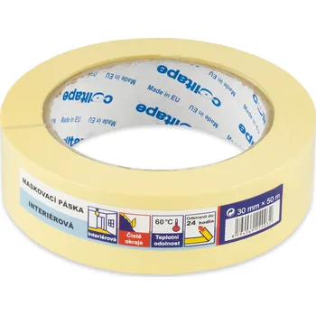 Páska maskovací 30mm x 50m, krepová Colltape Italy