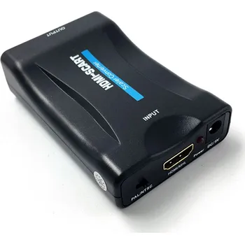 Datový kabel Přepojka / redukce HDMI samice (vstup) na SCART samice (výstup) - aktivní provedení - černá