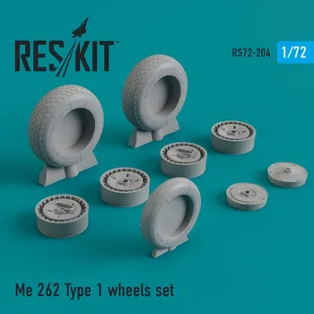Plastikový model Reskit 1/72 Me-262 wheels type 1 (ACAD/HAS/REV/AIRF)