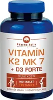 Pharma Activ Vitamin K2 MK7 + D3 Forte 1000 I.U 125 tbl.