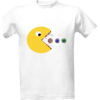 Tričko s potiskem Pacman se zuby pánské