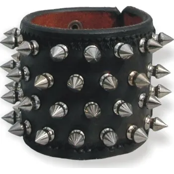 Náramek Náramek/nátepník kožený čtyřřadý