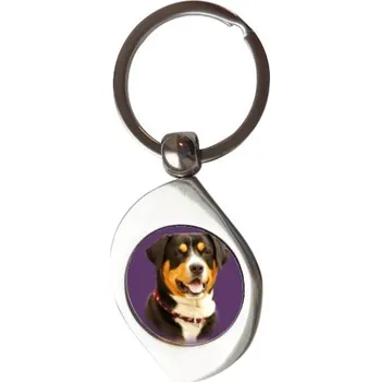 Přívěsek na klíče kolečko s potiskem Velký švýcarský salašnický pes