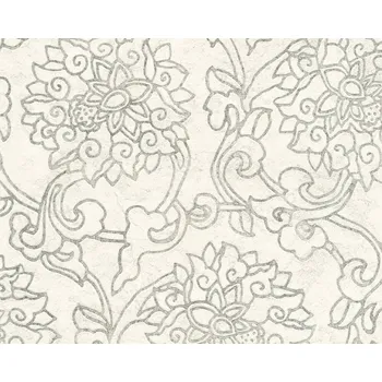 Tapeta Vliesová tapeta 374702 krémová, stříbrná, etno / Tapety na zeď 37470-2 Asian Fusion (0,53 x 10,05 m) A.S.Création