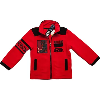 Chlapecká mikina Star Wars červená chlapecká mikina na zip Velikost: 104