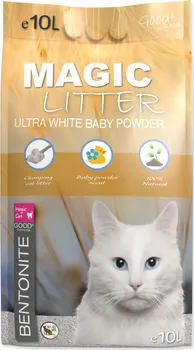 Podestýlka pro kočku Magic Cat Magic Litter Ultra White Baby Powder