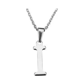 Přívěsek Šperky4U Ocelový řetízek s přívěskem iniciála "I"