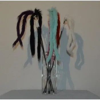 Hračka pro kočku animALL Škádlítko Striped Rabbit 55-65 cm