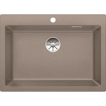 Granitový dřez Granitový dřez Blanco PLEON 8 Tartufo 523050 + Sanitární silikon + Designové masivní dřevěné krájecí prkénko z akácie