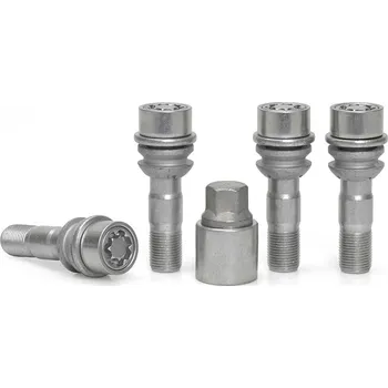 Šroubek na kolo Pojistné bezpečnostní šrouby M15x1,25x44 kulová pohyblivá R14, klíč 17, SICUSTAR VNMB44, MERCEDES