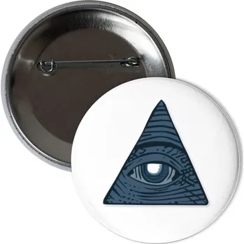 Odznáček s potiskem Ilumináti - placka