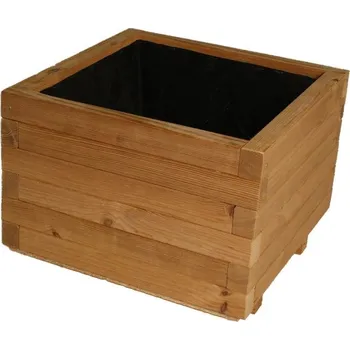 Květináč Dřevěný květináč Flor THERMOWOOD - 37 x 37 x 31 cm