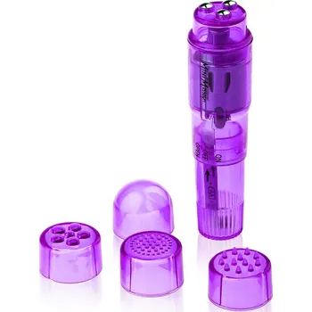 Erotický masážní přípravek MINI MASSAGER SE 4 KONCOVKAMI - 57313063