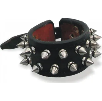 Náramek Náramek kožený dvouřadý