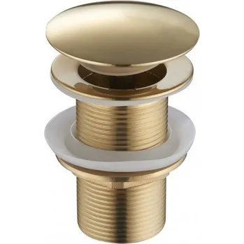 Sifon MEXEN Výpusť click-clack, bez přepadu, zlatá 79910-50