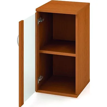 Nábytek Hobis Skříň S 2 40 02 L Barva dveří: třešeň, Barva korpusu: bílá, Úchytky: UCO