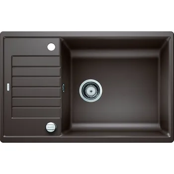 Kuchyňský dřez Granitový dřez Blanco ZIA XL 6 S Káva 523272 + Sanitární silikon + Designové masivní dřevěné krájecí prkénko z akácie