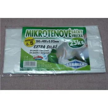 Sáček na potraviny Mikrotenové sáčky, 30 x 40 cm, 15 mikronů, 25 ks
