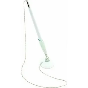 Kuličková tužka, na řetízku, Jade, bílá