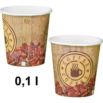 Jednorázové nádobí Kelímek papír 110ml XS Coffee to go 50ks