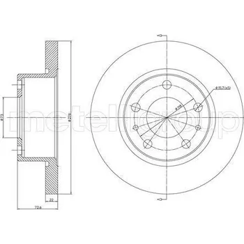 Brzdový kotouč Metelli MT 23-0570