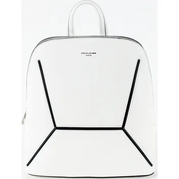 Městský batoh Malý městský batoh 6261-2 David Jones s obsahem cca. 7l bílý | Kabelkyprovas.cz