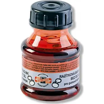 Razítková barva, 50 g, červená