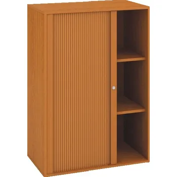 Policová skříň Hobis Skříň DZ 3 80 07 L Barva desky stolu: olše, Barva korpusu stolu: šedá