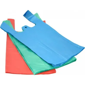 Nákupní taška Taška mikrotenová 4 kg, 9 mikronů, 50 ks barevná