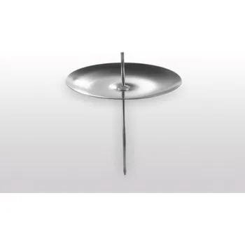 Svícen Bodec na svíčku, S14, stříbrný, 50 mm