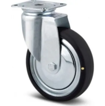 Dvoukolový ruční vozík Antistatické přístrojové kolečko 125, otočné, plotýnka