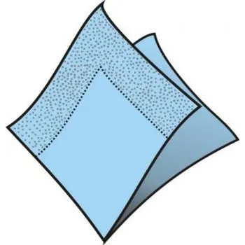 Papírový ubrousek Ubrousky modré tmavé 33 x 33 cm, 250 ks, 2 vrstvé