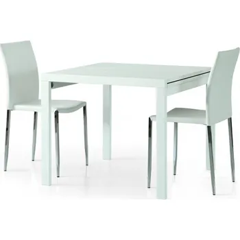 Jídelní stůl Jídelní stůl bílý - rozkládací 90x90