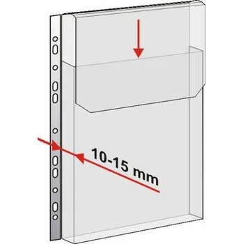 Obal euro A4, 180 micronů, s klopou