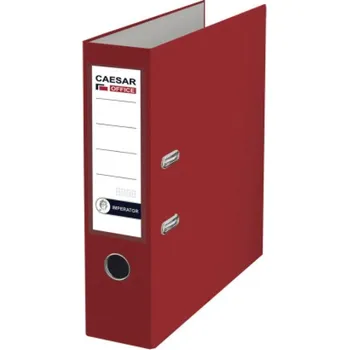 Pořadač pákový A4, hřbet 8 cm, polypropylen, vínová