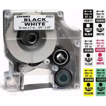 Pásek do tiskárny Páska Dymo D-1, 19 mm x 7 m, černý tisk na zelené