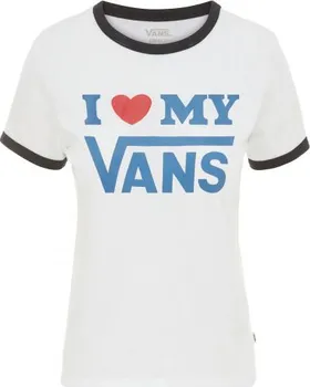 Dámské tričko VANS Love Ringer VN0A3 bílé/černé L